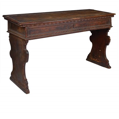 Lot 172 - Italian Baroque Walnut Desk 17th/18th Century...