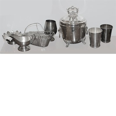 Lot 363 - Group of Silver Plate Articles Approximately...