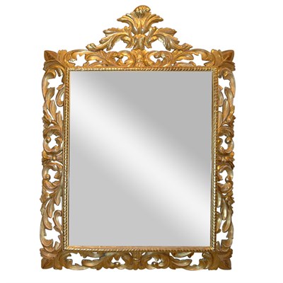 Lot 464 - Italian Rococo Style Gilt-Wood Mirror The...