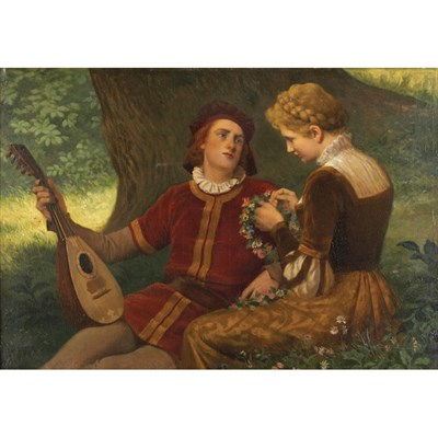 Lot 17 - Antonio Lonza Italian, 1846-1918 Afternoon...