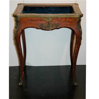 Lot 140 - Victorian Gilt-Bronze and Porcelain Mounted...