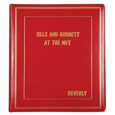 Lot 355 - [SILLS, BEVERLY] Two albums lettered in gold...