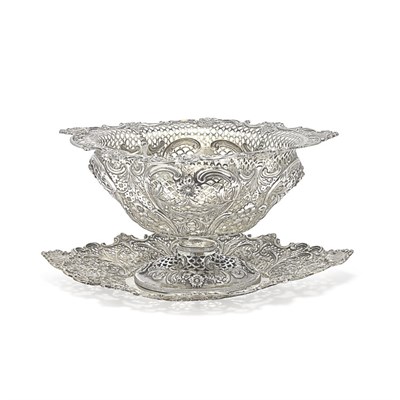 Lot 242 - George III Silver Gilt Pierced Basket Marks...