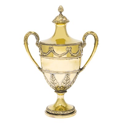 Lot 238 - George III Silver Gilt Covered Urn Robert...