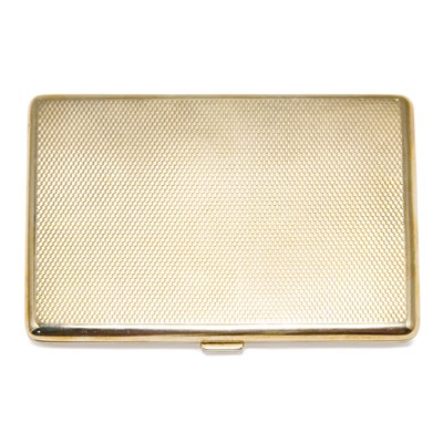 Lot 274 - English 9 Kt. Gold Presentation Cigarette Case...