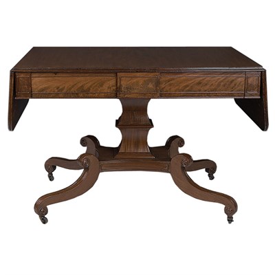 Lot 563 - Regency Style Mahogany Writing Table Height 31...