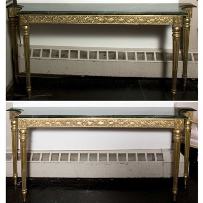 Lot 256 - Pair of Louis XVI Style Gilt-Wood and Faux...
