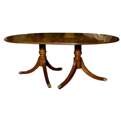Lot 258 - George III Style Banded Mahogany...