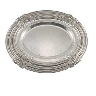 Lot 275 - Nest of Three English Silver Platters Retailed...