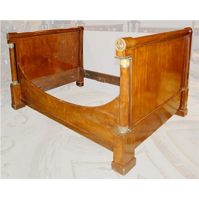 Lot 525 - Empire Gilt-Bronze Mahogany Daybed First...