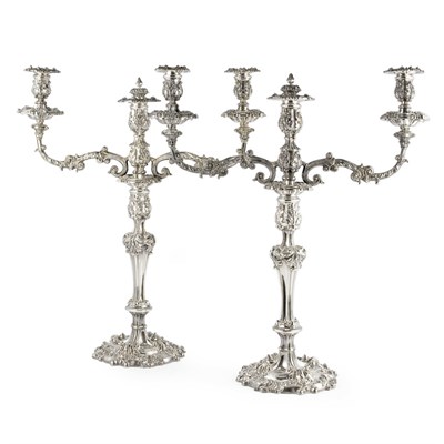 Lot 258 - Pair of George IV Sheffield Silver Plated...