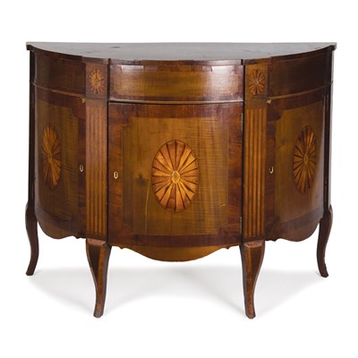 Lot 305 - George III Style Mahogany, Harewood and...