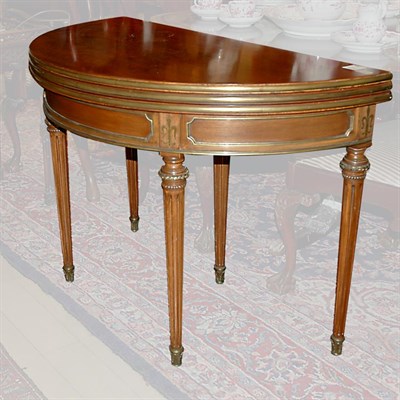 Lot 494 - Louis XVI Brass Bound Mahogany Triple-Top...