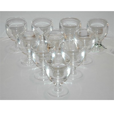 Lot 148 - Set of Twenty Steuben Glass Wine Glasses