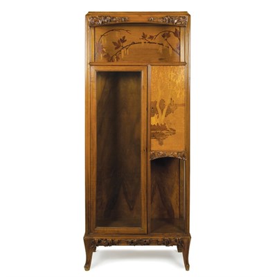Lot 50 - Art Nouveau Marquetry Inlaid Walnut Etagere...