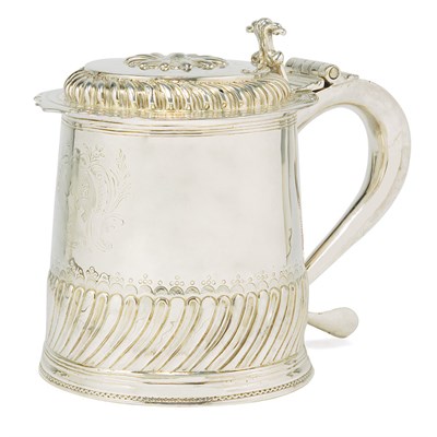 Lot 230 - William and Mary Silver Tankard Marks...