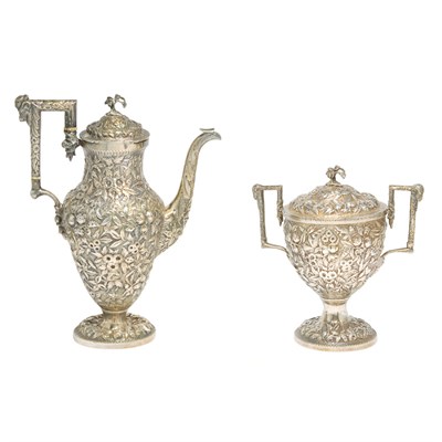 Lot 188 - Justis & Armiger Sterling Silver Coffee Pot...