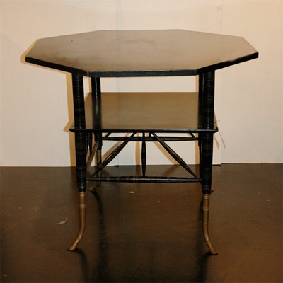 Lot 222 - Aesthetic Movement Ebonized Mahogany Center...