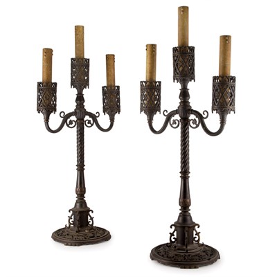 Lot 163 - Oscar Bach German/American, 1884-1957 Pair of...