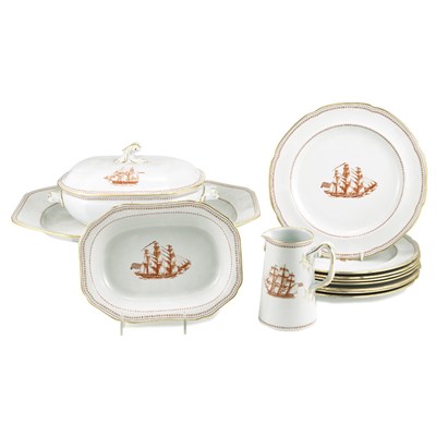Lot 238 - Spode Porcelain Partial Table Service In the...