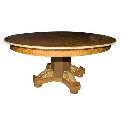 Lot 281 - Empire Style Gilt-Bronze Mounted Walnut and...