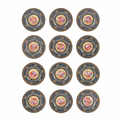 Lot 456 - Set of Twelve Royal Worcester Porcelain Dinner...