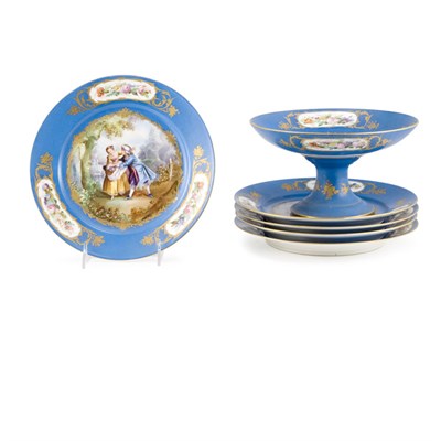 Lot 161 - Group of Sevres Porcelain Articles Comprising...