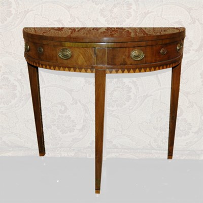 Lot 118 - Dutch Neoclassical Style Demilune Fold-Over...