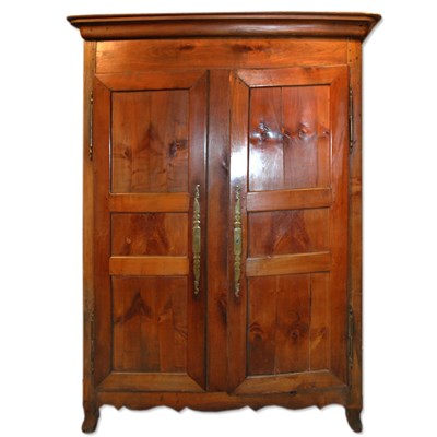 Lot 121 - Provincial Louis XVI Style Fruitwood Armoire...