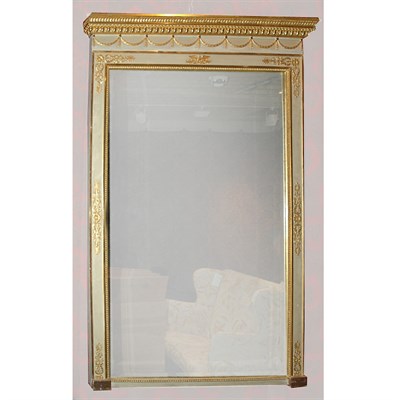 Lot 128 - Empire Style Gilt Decorated Pier Mirror Height...