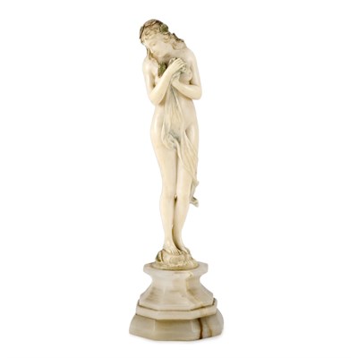 Lot 231 - Austrian Art Deco Carved and Cold Painted...