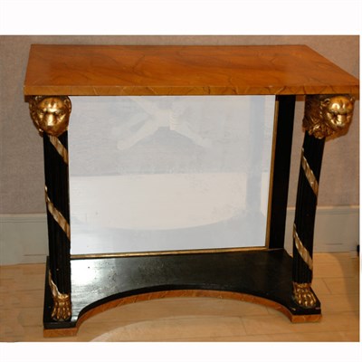 Lot 542 - Italian Neoclassical Style Painted and Parcel...