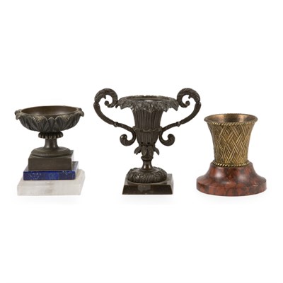 Lot 495 - Group of Three Gilt and Patinated-Bronze...