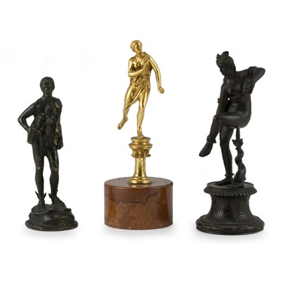 Lot 490 - Group of Three Gilt and Patinated-Bronze...