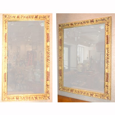 Lot 502 - Pair of Regence Style Painted Mirrors Height...