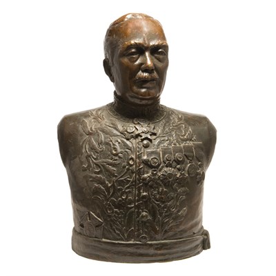 Lot 85 - Continental Bronze Bust of a Gentleman Modeled...