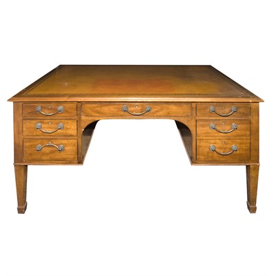 Lot 530 - Edwardian Style Walnut Desk Height 30 inches,...
