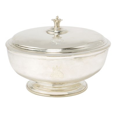 Lot 231 - George I Silver Bowl and Cover Marks partially...