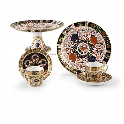 Lot 121 - Royal Crown Derby Gilt Decorated Porcelain...