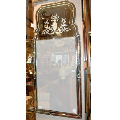 Lot 200 - Venetian Style Etched Mirror Framed Mirror...