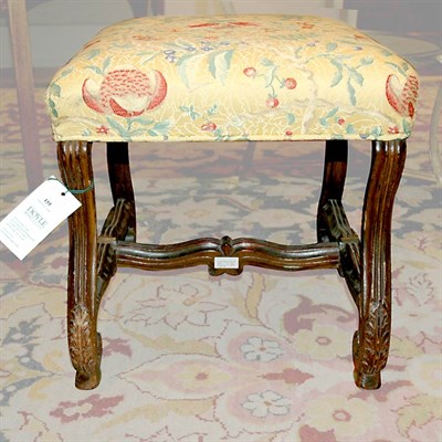 Lot 155 - Baroque Style Walnut Stool The padded seat...