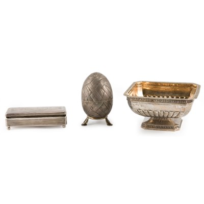 Lot 202 - Two Russian Silver Articles Comprising an...