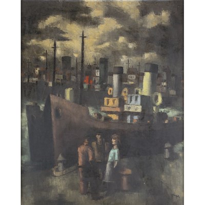 Lot 57 - Frans Masereel Belgian, 1889-1972 Docks,...