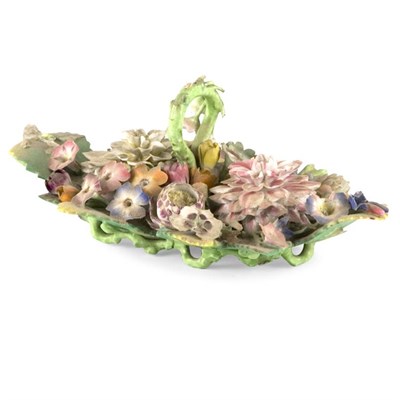 Lot 484 - Chelsea Style Porcelain Inkwell 19th Century...