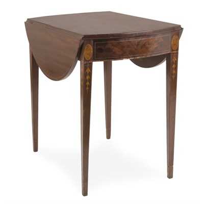 Lot 229 - Federal Inlaid Mahogany Pembroke Table...