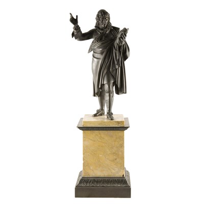 Lot 479 - Bronze Figure of an Orator Modeled in a...