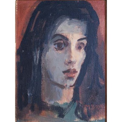 Lot 66 - Moses Soyer American, 1899-1974 Portrait of a...