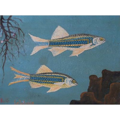 Lot 46 - Lawrence A. Lebduska American, 1894-1966 Fish...