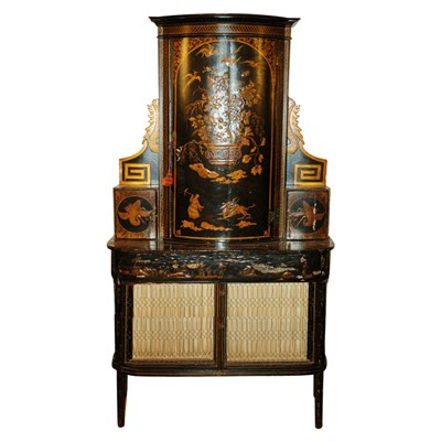 Lot 231 - George III Style Gilt Decorated Japanned...