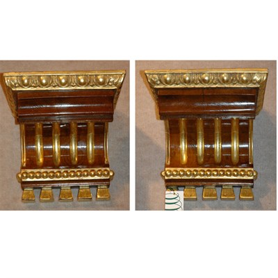 Lot 341 - Pair of Russian Neoclassical Style Walnut Wall...